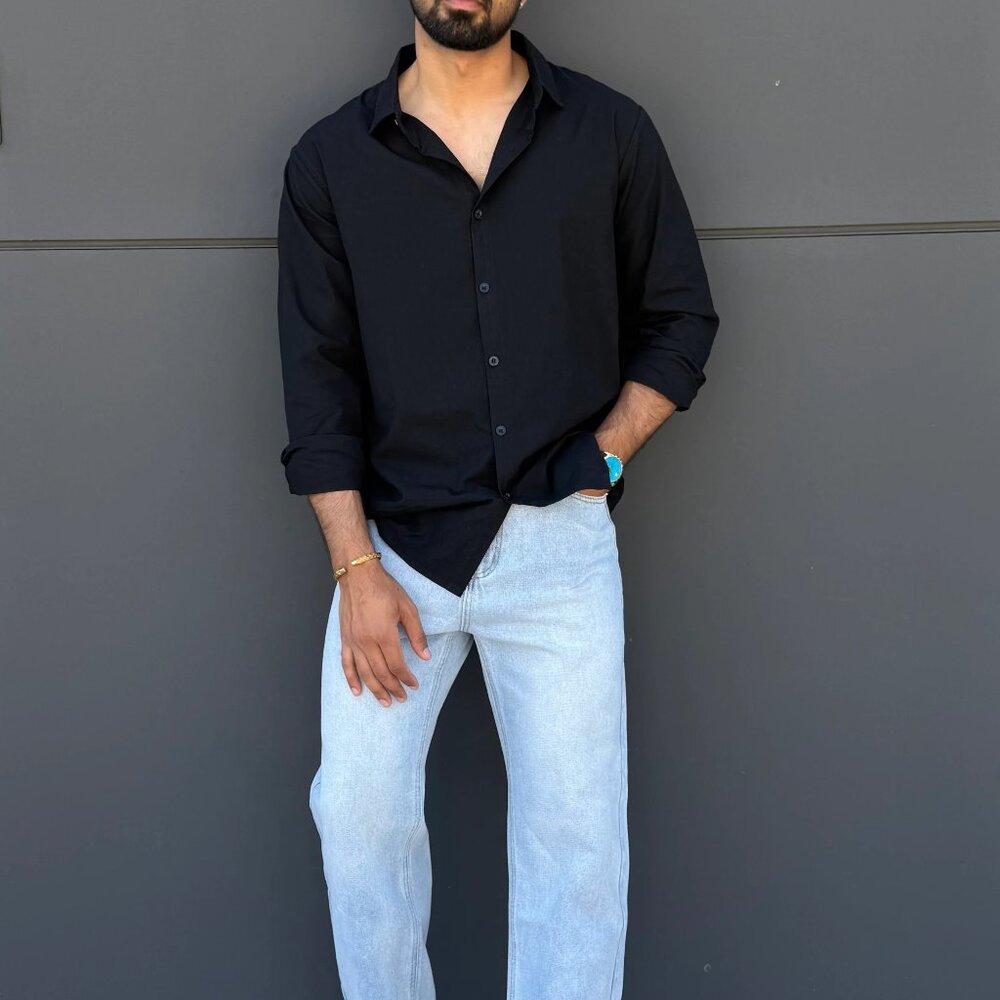 Mens Riviera Edge Button Up Shirt - 100% Cotton